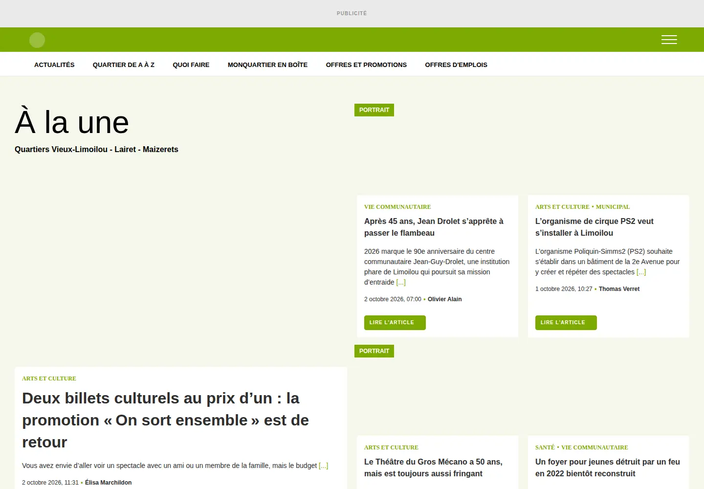 Screenshot of monlimoilou.com