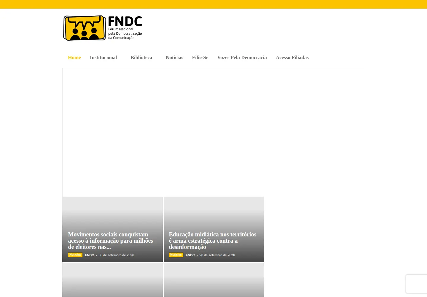 Screenshot of fndc.org.br