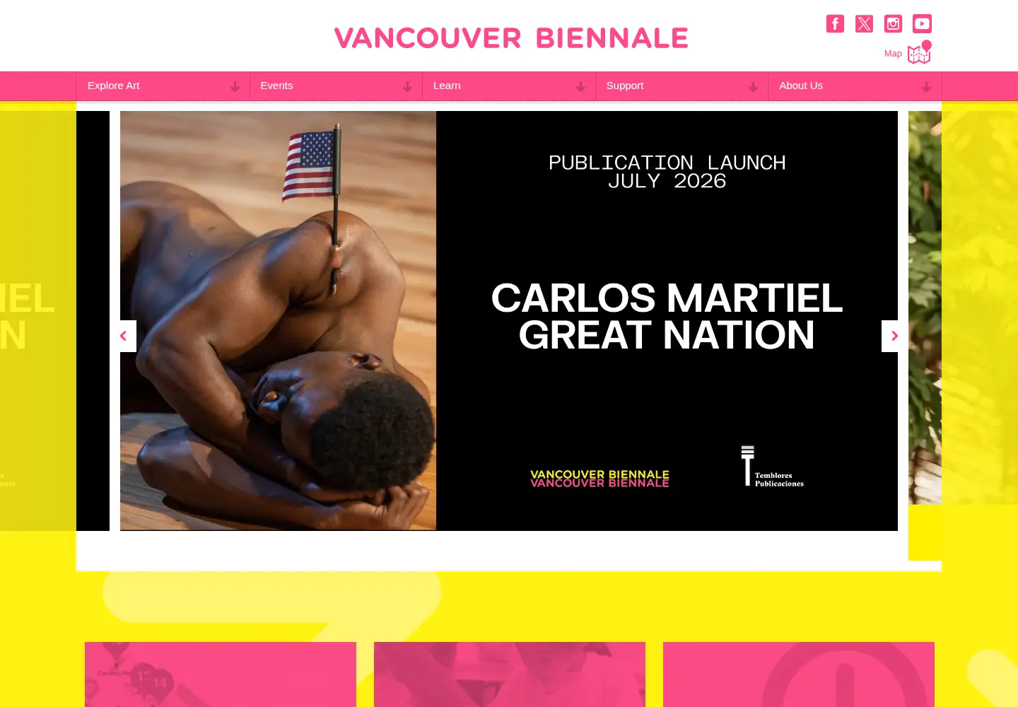 Screenshot of vancouverbiennale.com