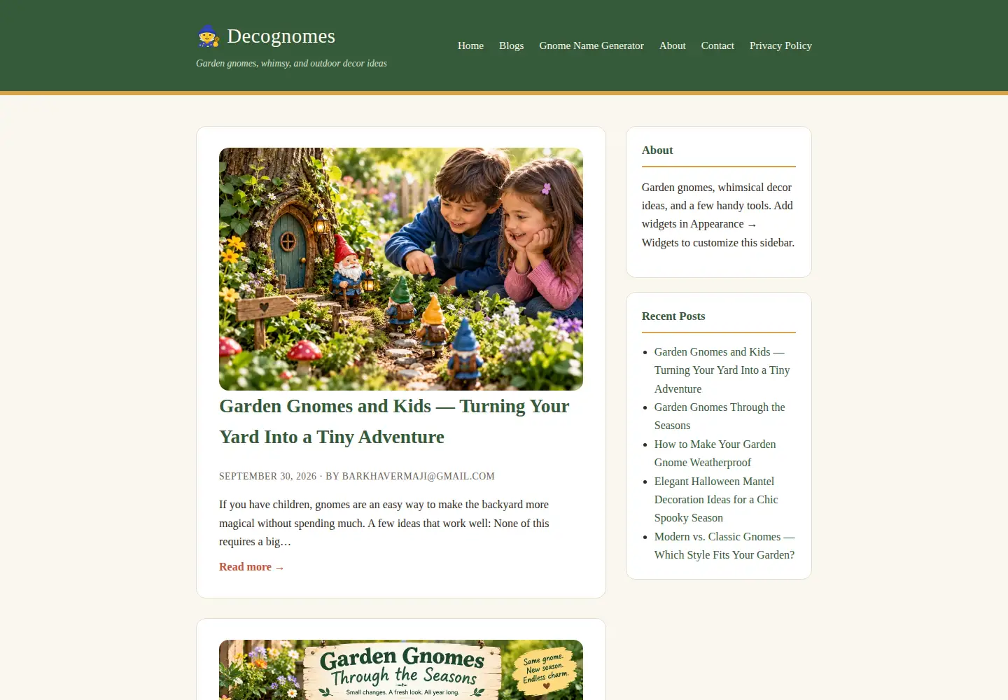 Screenshot of decognomes.com