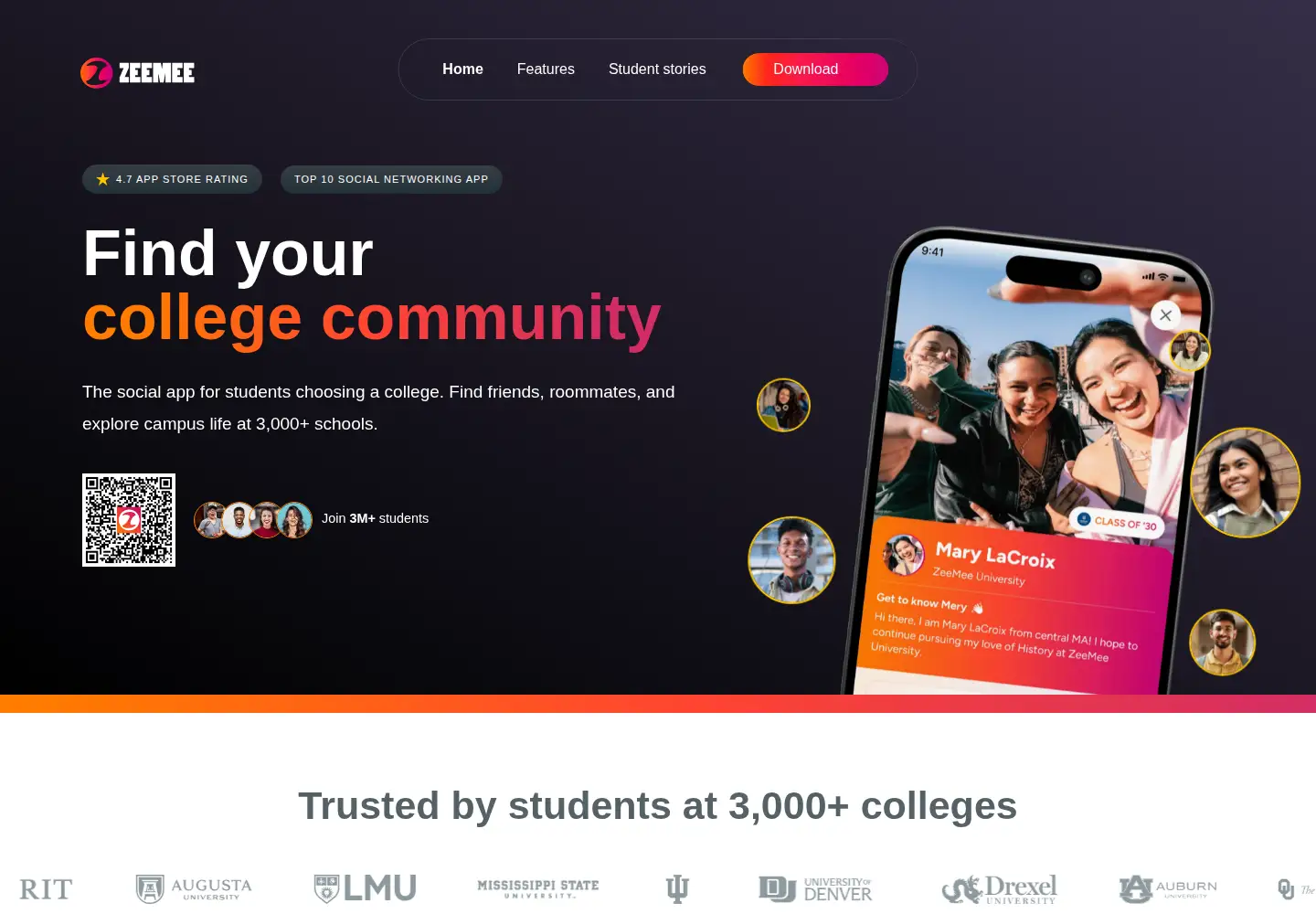Screenshot of zeemee.com