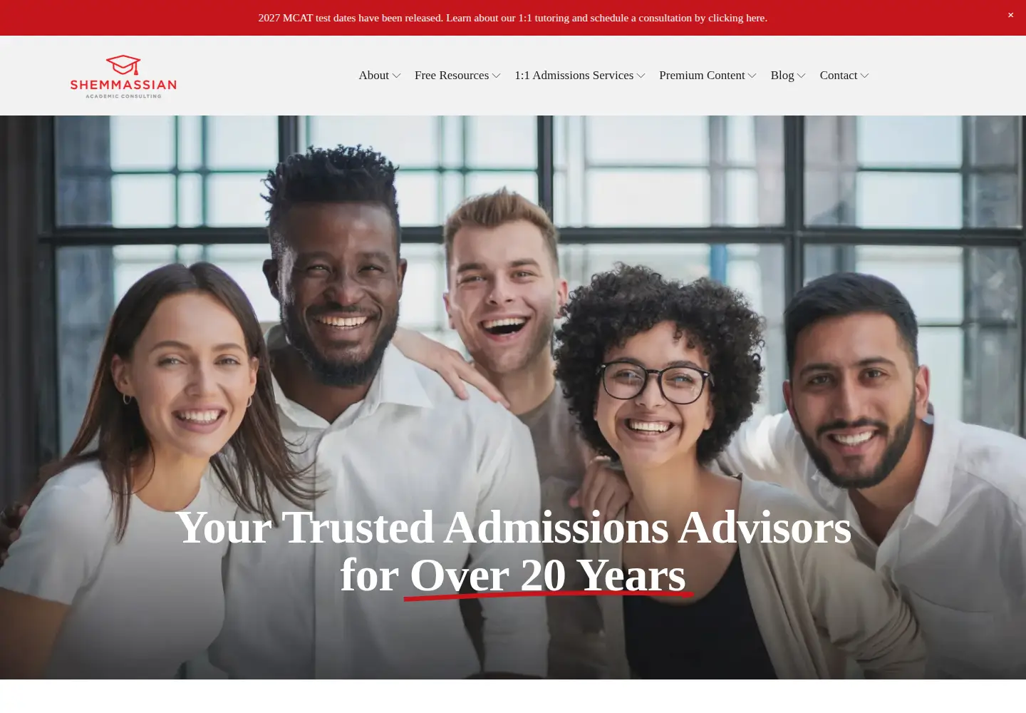 Screenshot of shemmassianconsulting.com