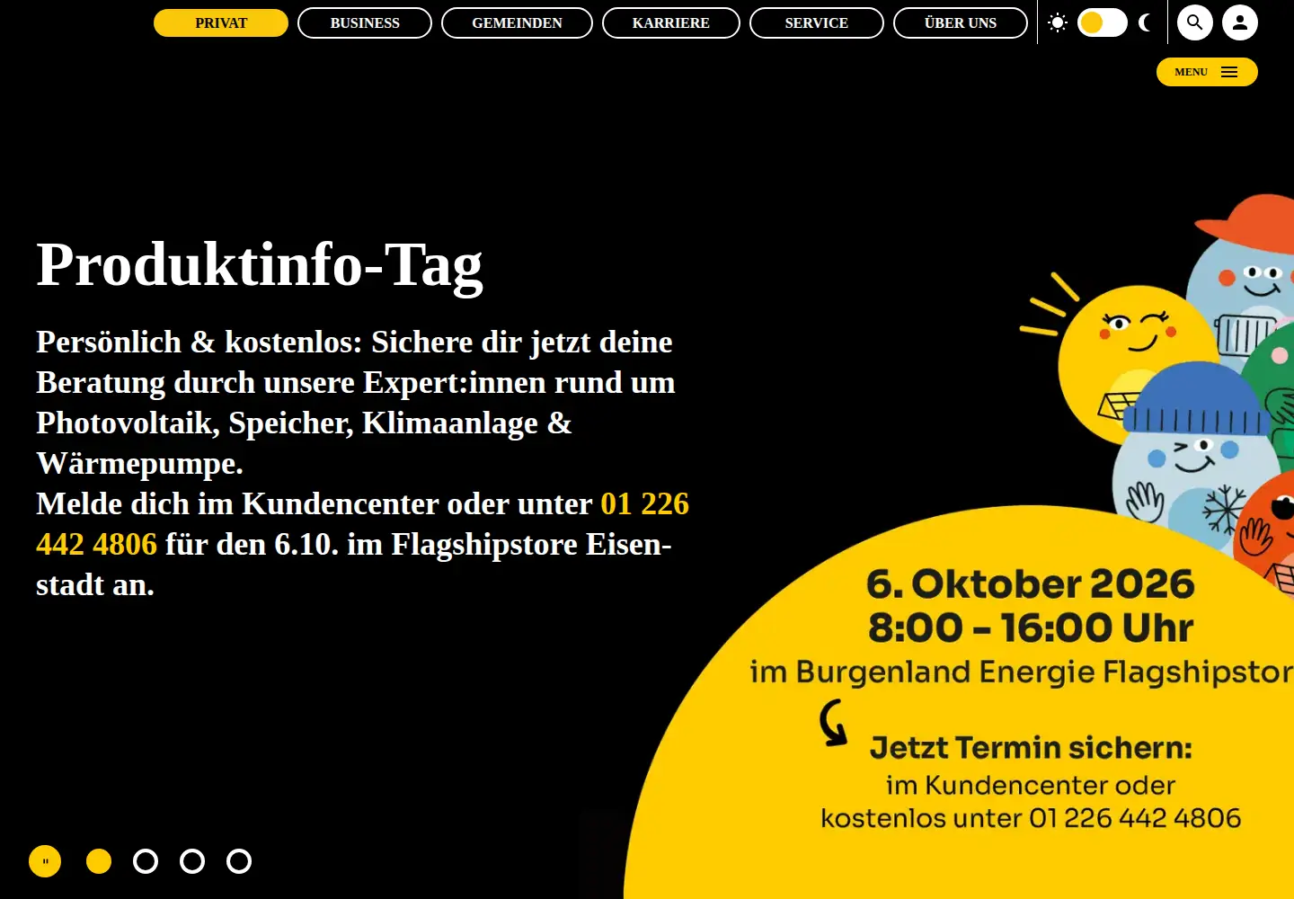 Screenshot of burgenlandenergie.at