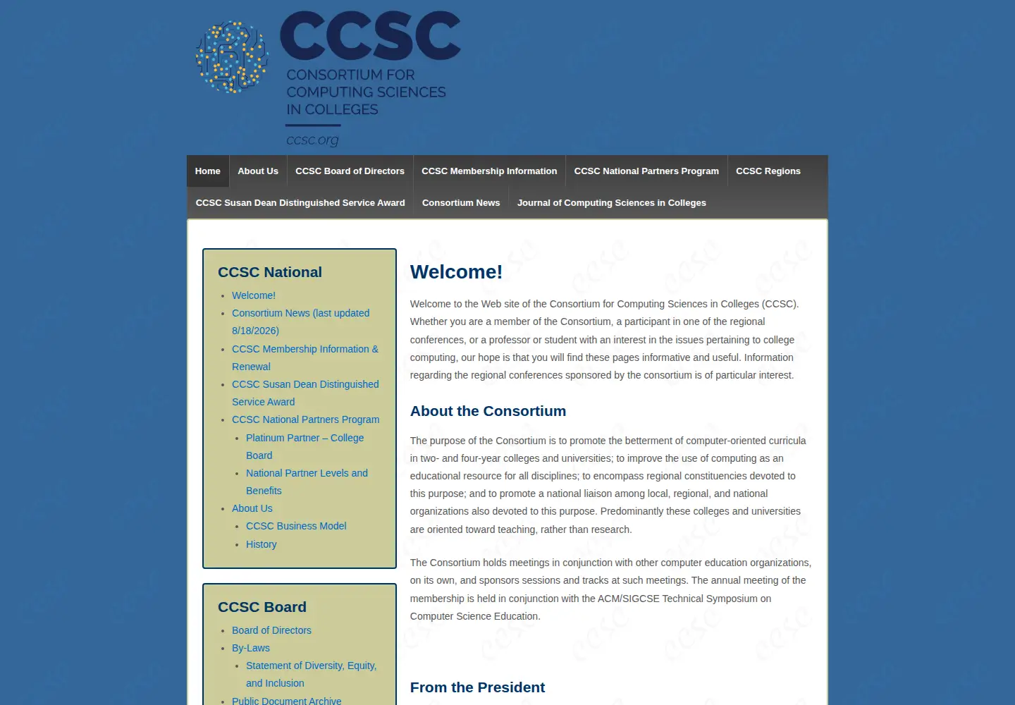 Screenshot of ccsc.org