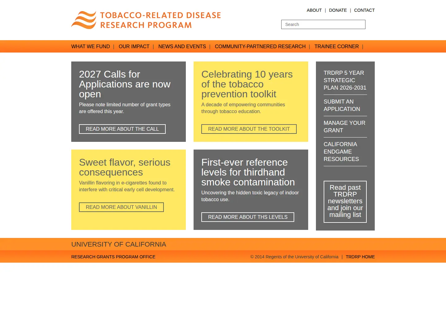 Screenshot of trdrp.org