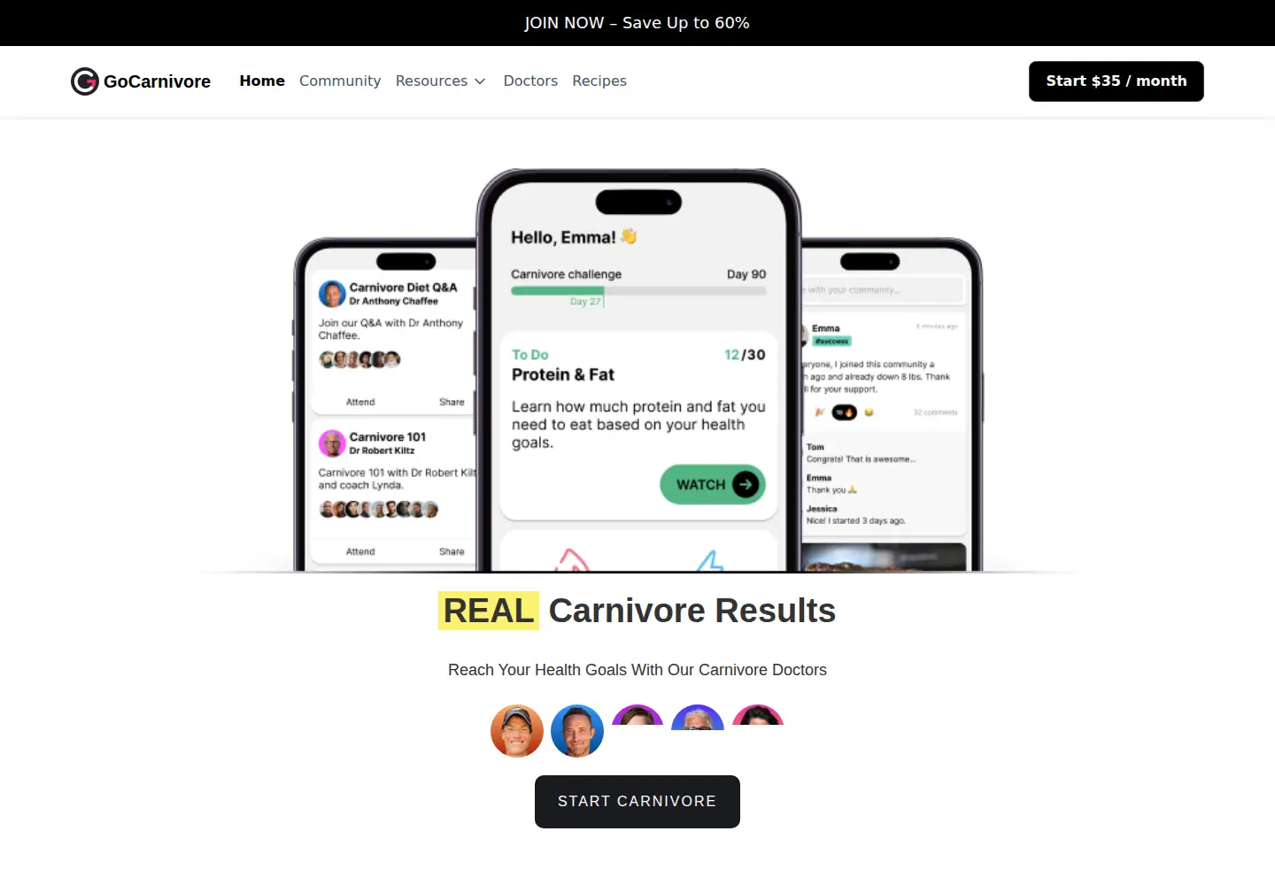 Screenshot of gocarnivore.com