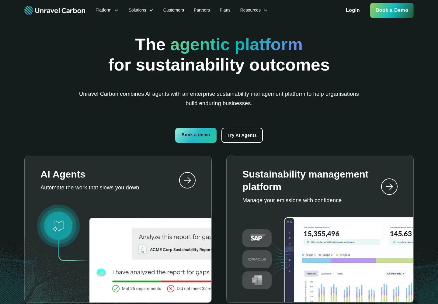 Screenshot of unravelcarbon.com