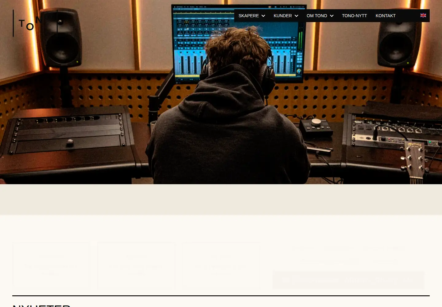 Screenshot of tono.no