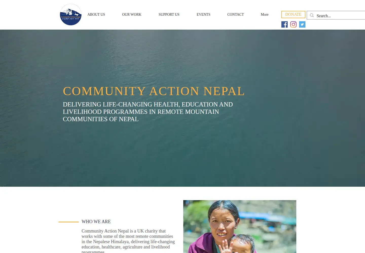 Screenshot of canepal.org.uk