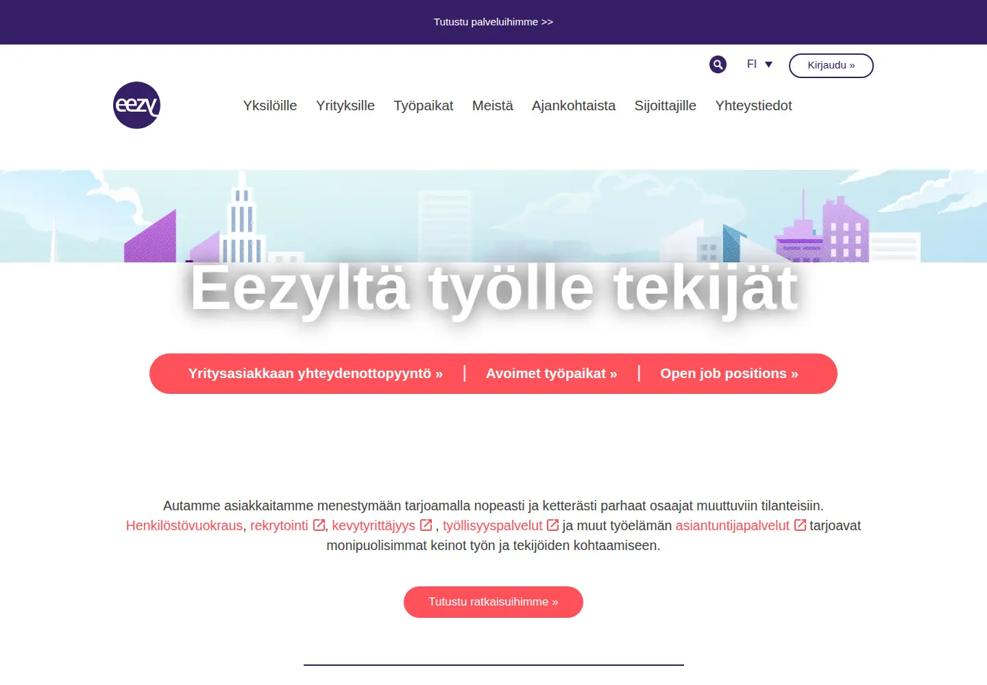 Screenshot of eezy.fi
