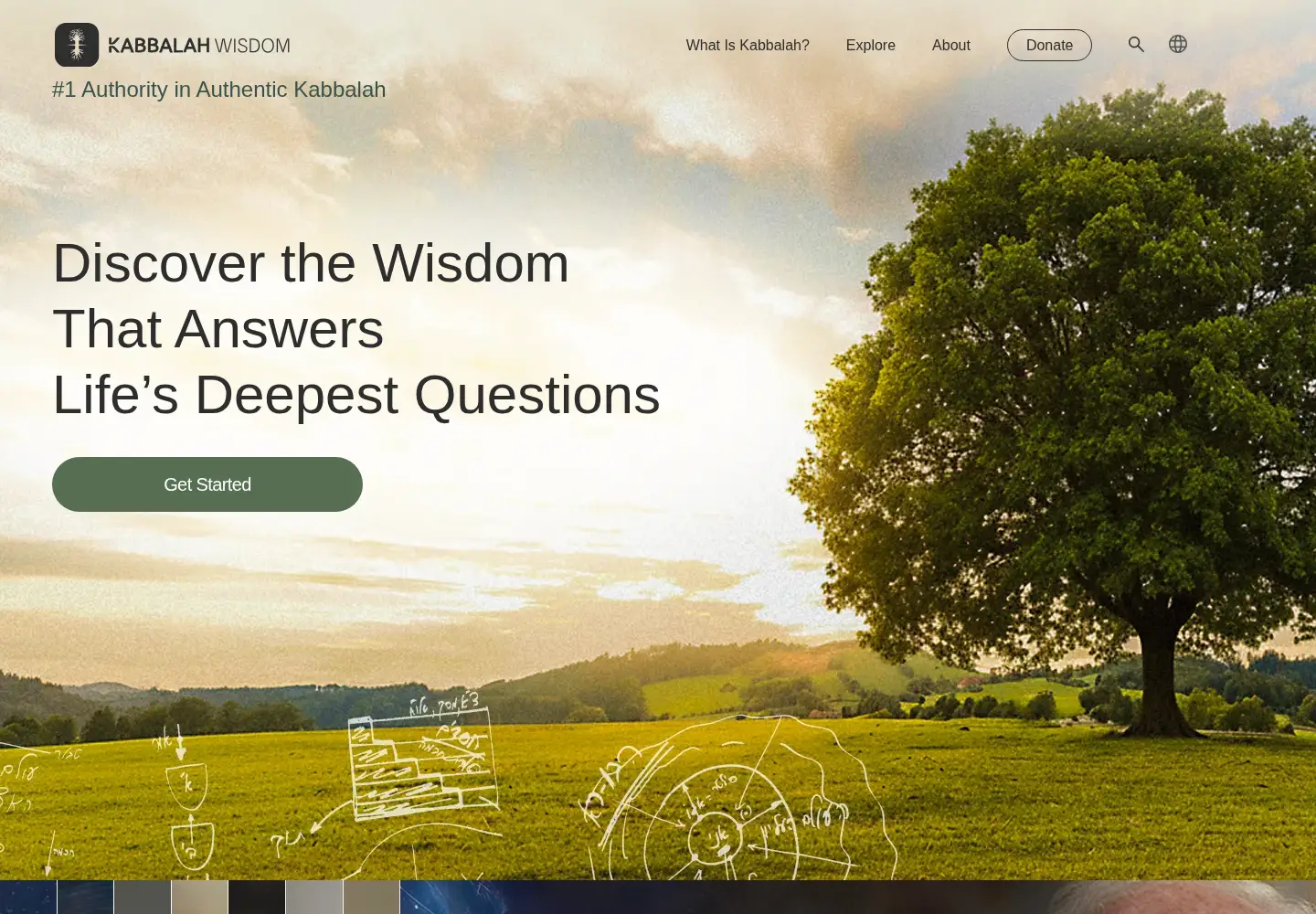 Screenshot of kabbalah.info