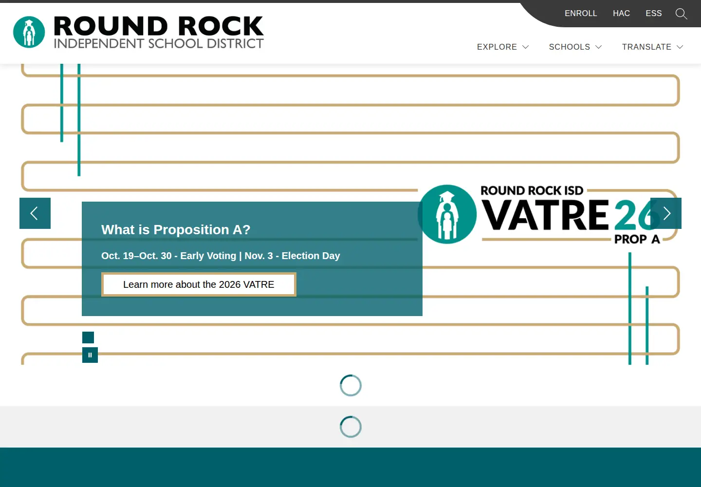 Screenshot of roundrockisd.org