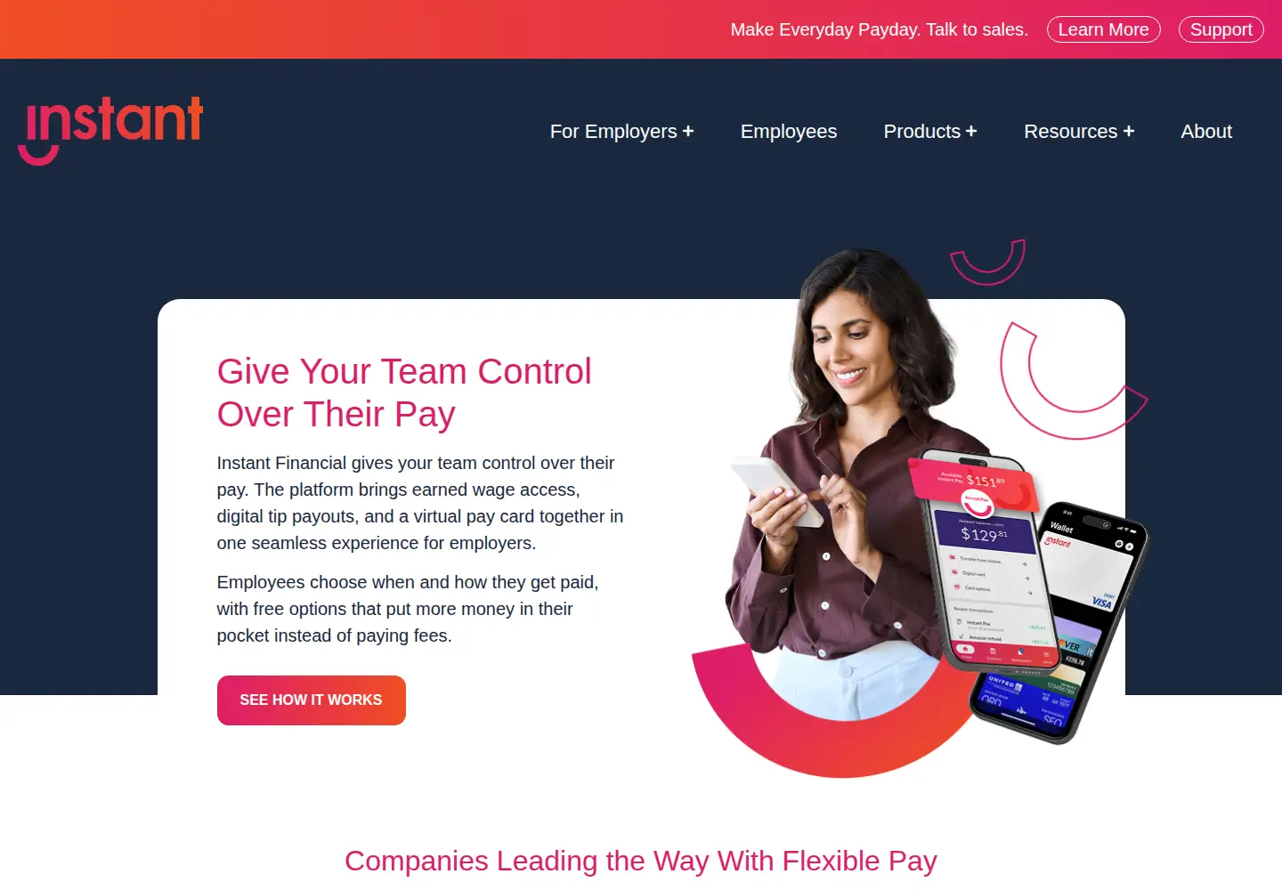 Screenshot of instant.co