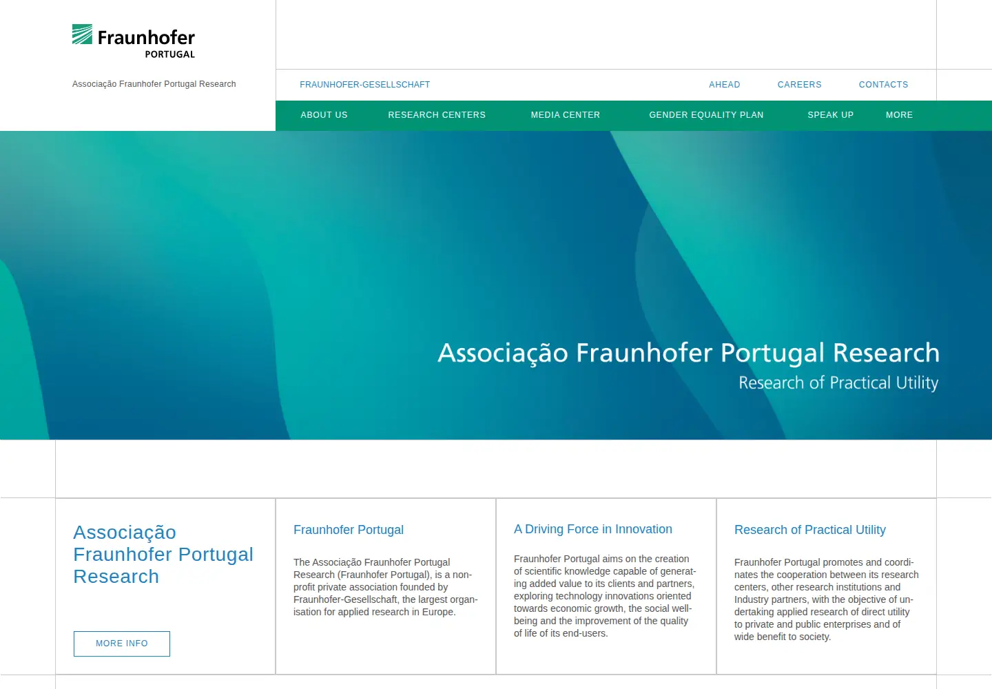 Screenshot of fraunhofer.pt