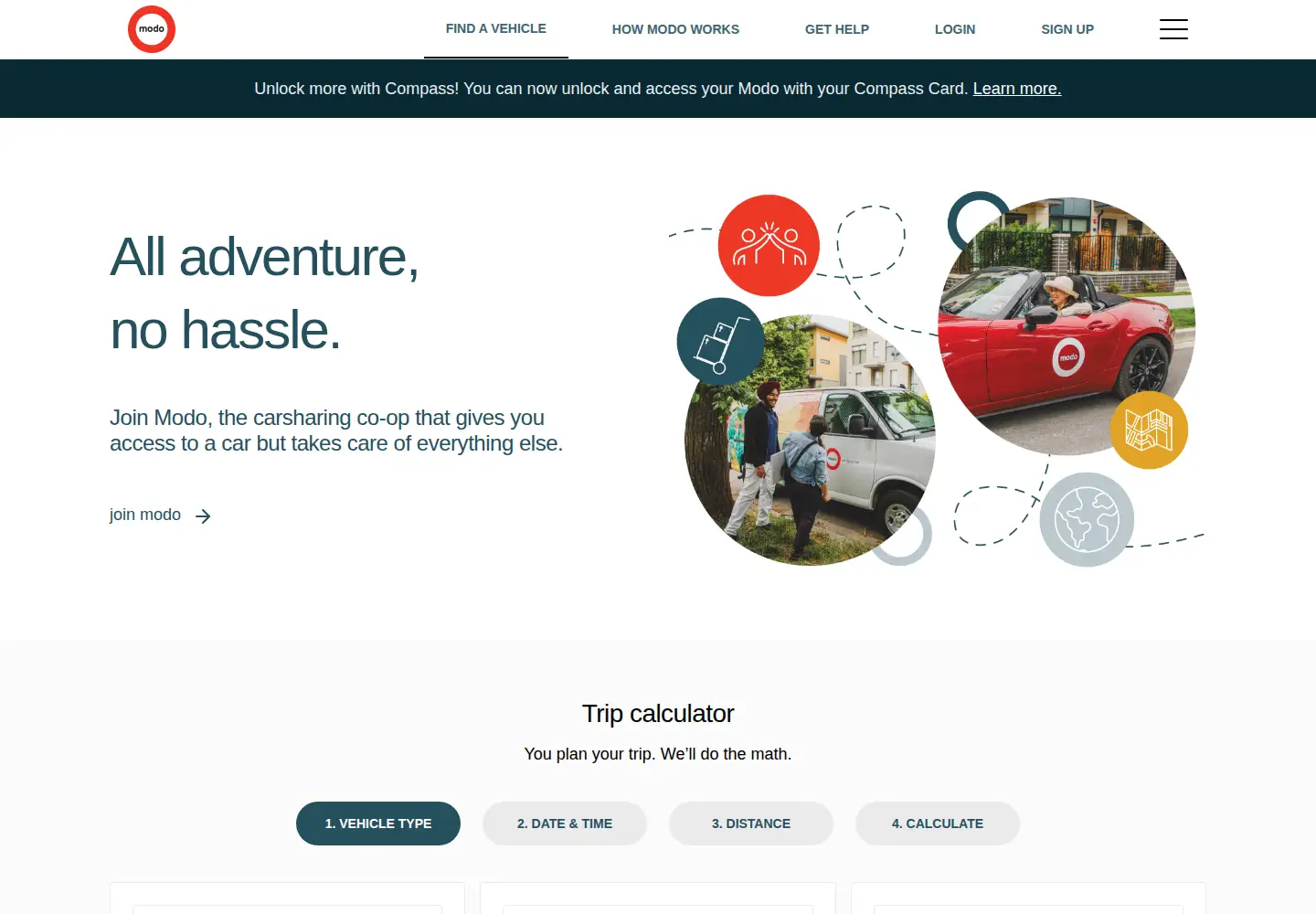 Screenshot of modo.coop