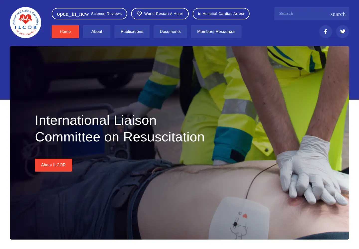 Screenshot of ilcor.org