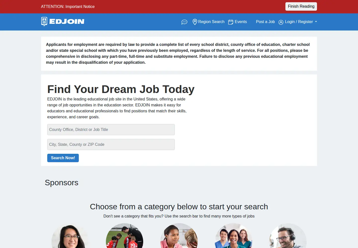 Screenshot of edjoin.org