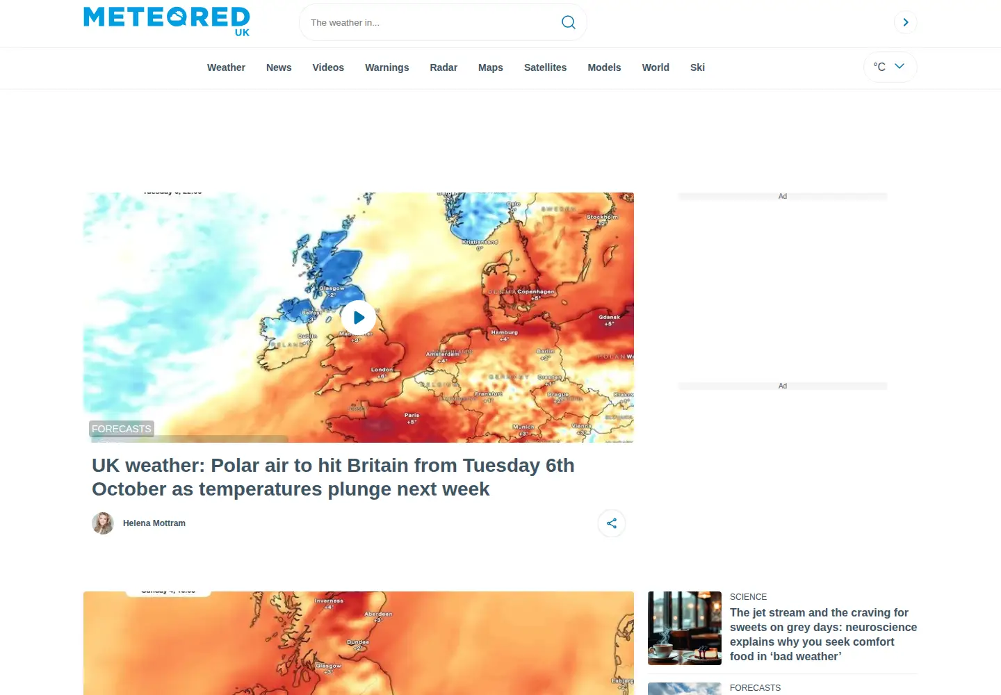Screenshot of yourweather.co.uk