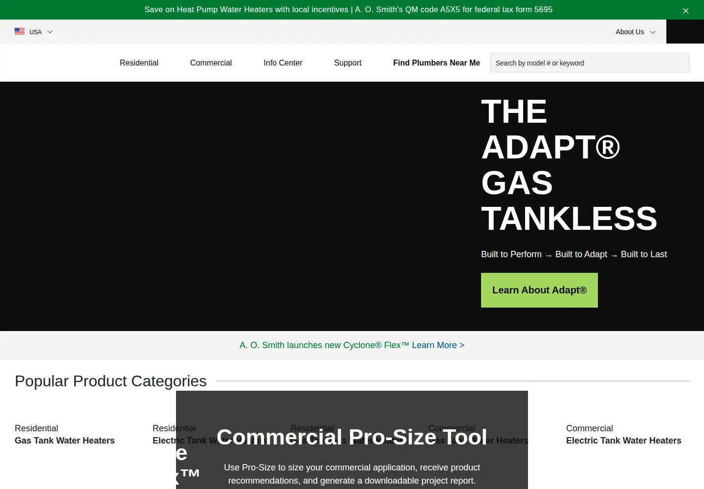 Screenshot of hotwater.com