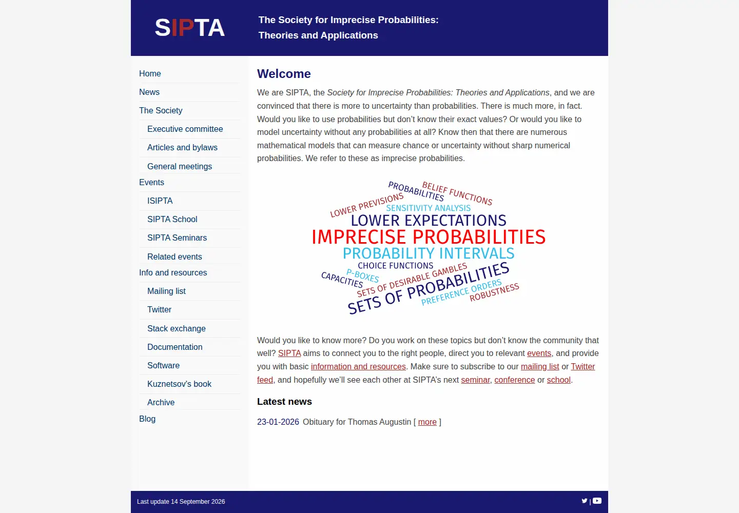 Screenshot of sipta.org