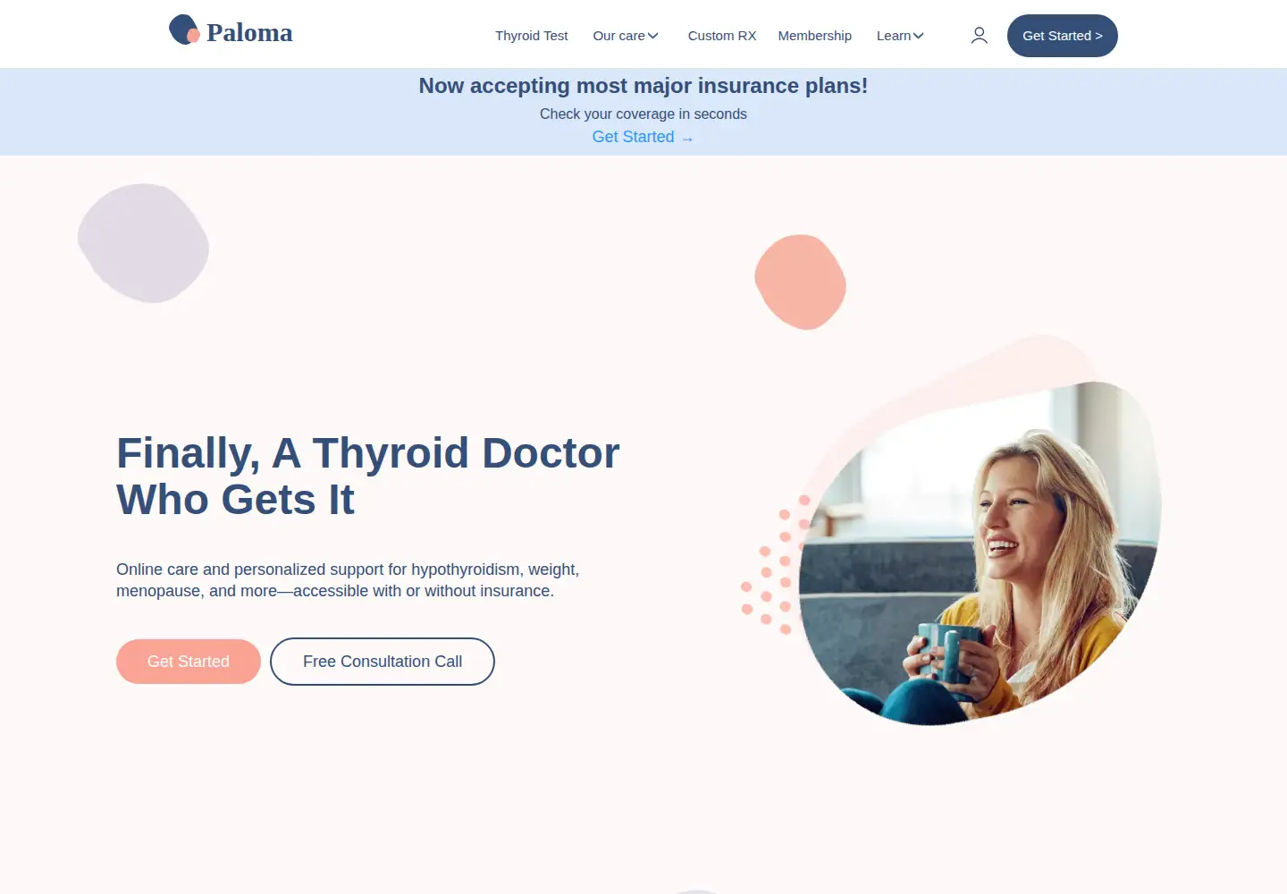 Screenshot of palomahealth.com