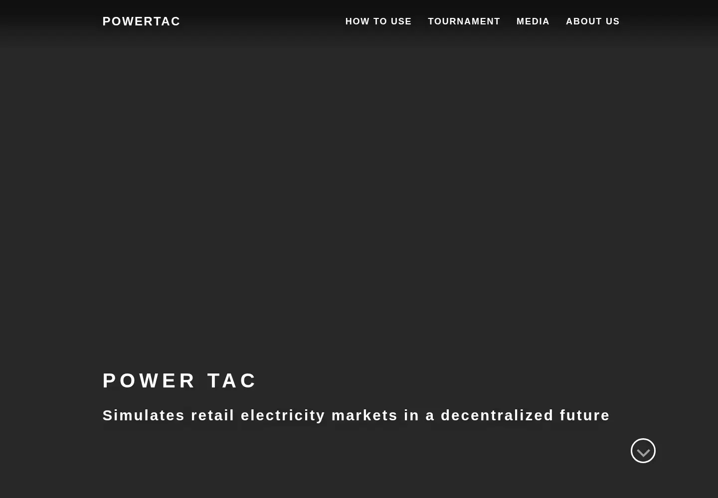 Screenshot of powertac.org