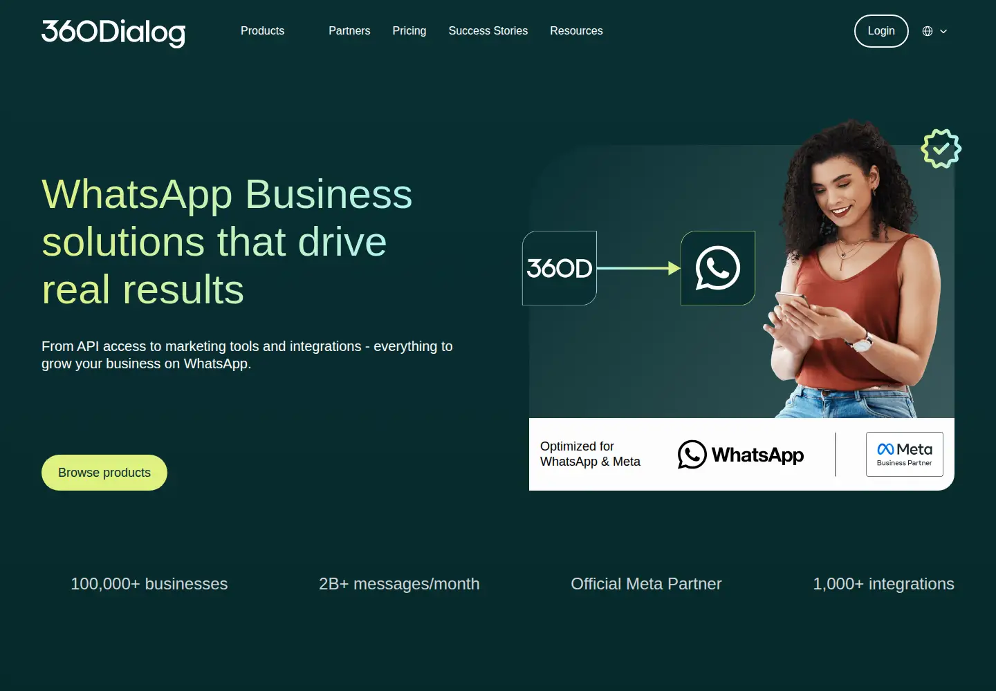 Screenshot of 360dialog.com