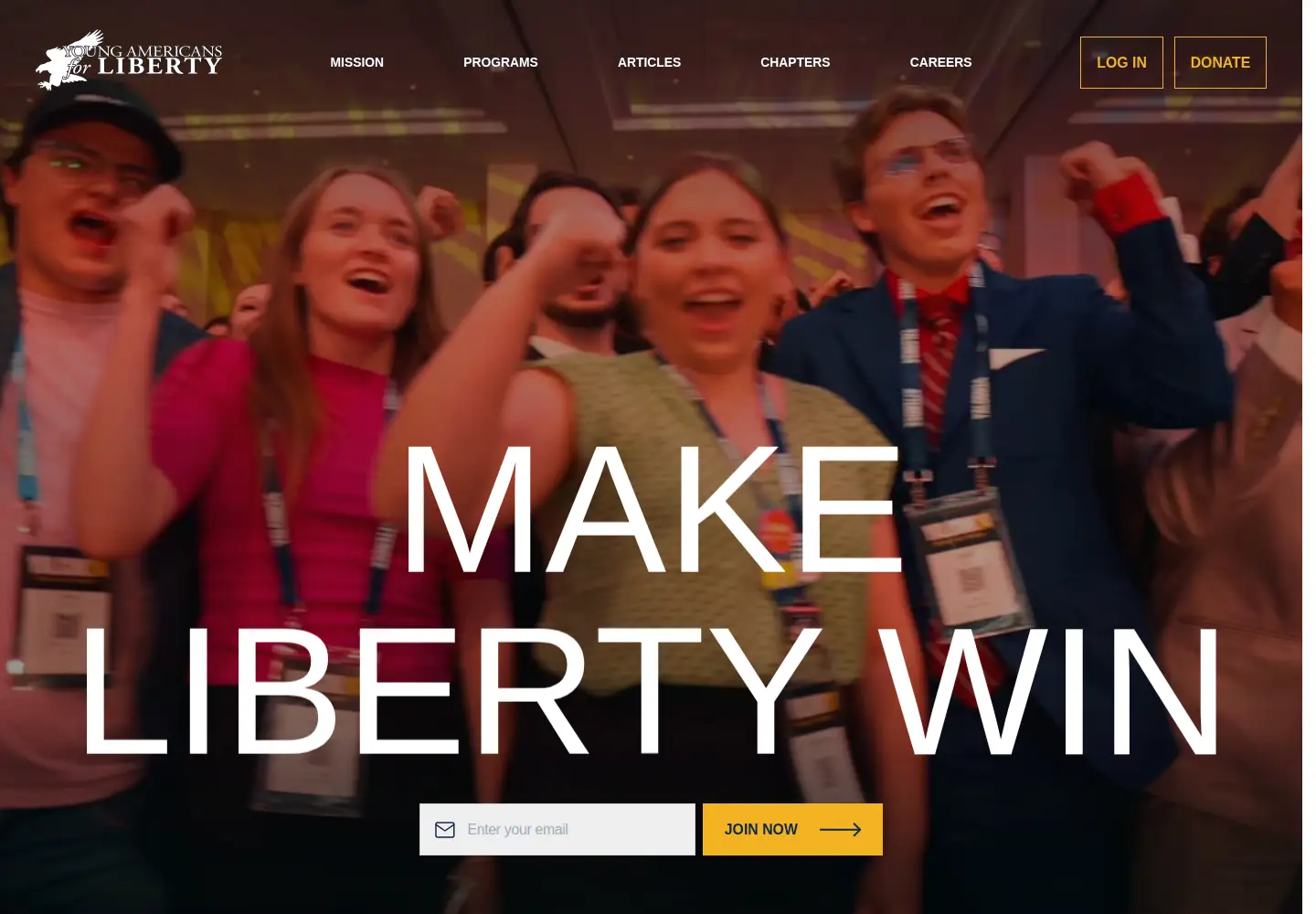 Screenshot of yaliberty.org