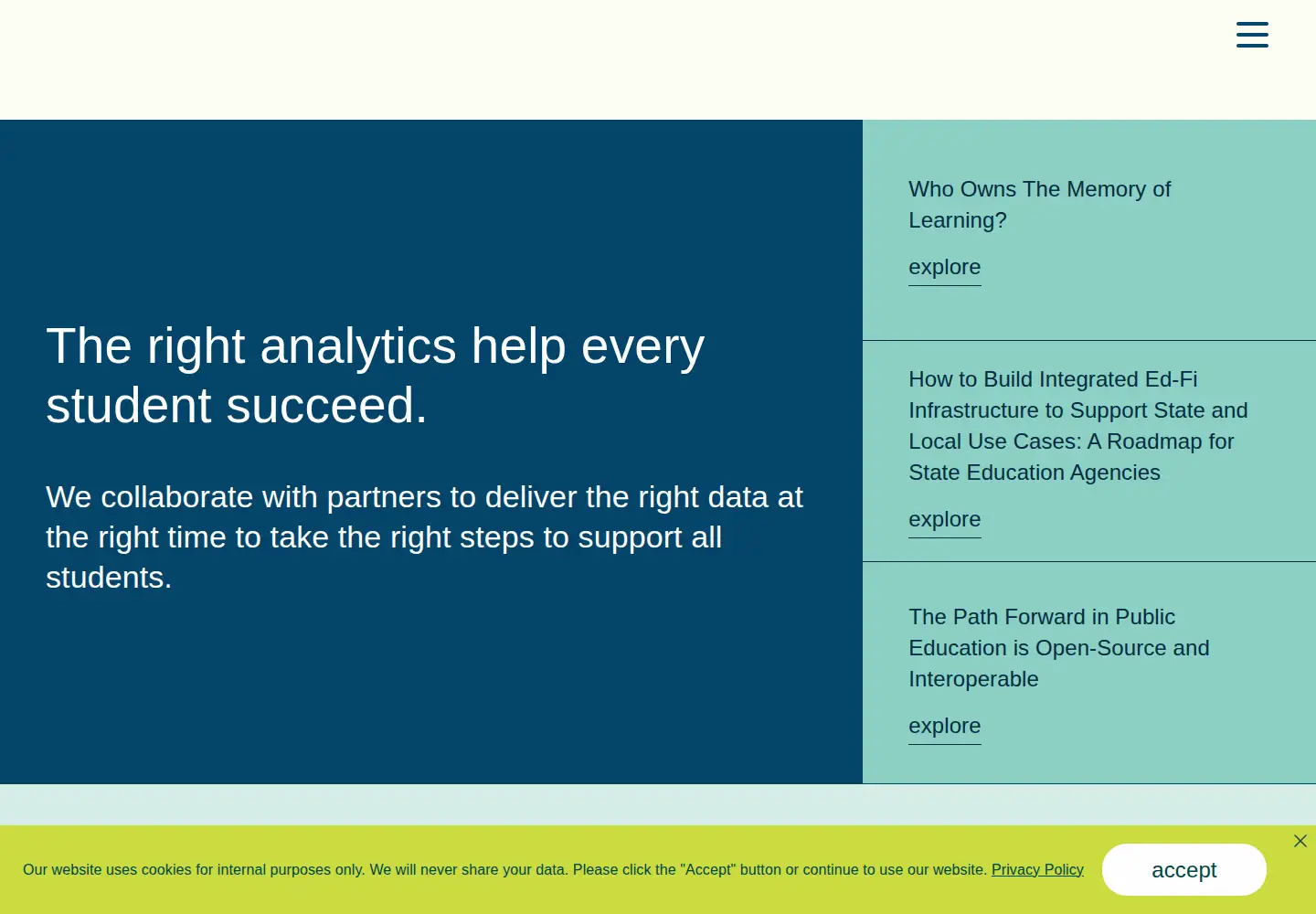 Screenshot of edanalytics.org