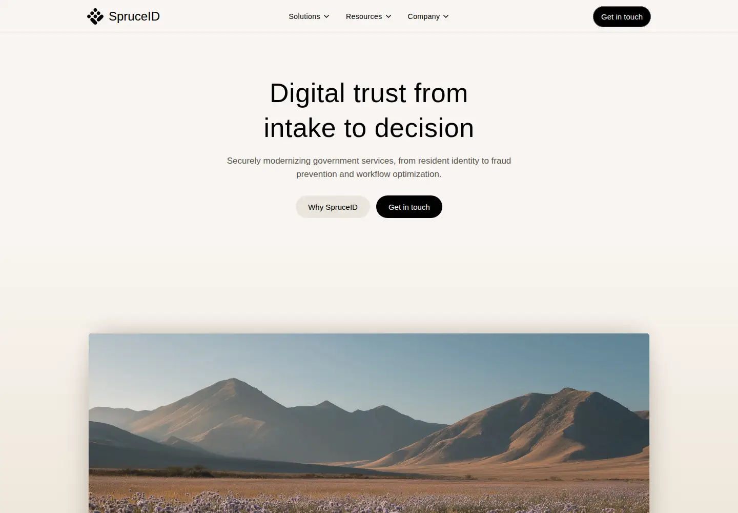 Screenshot of spruceid.com