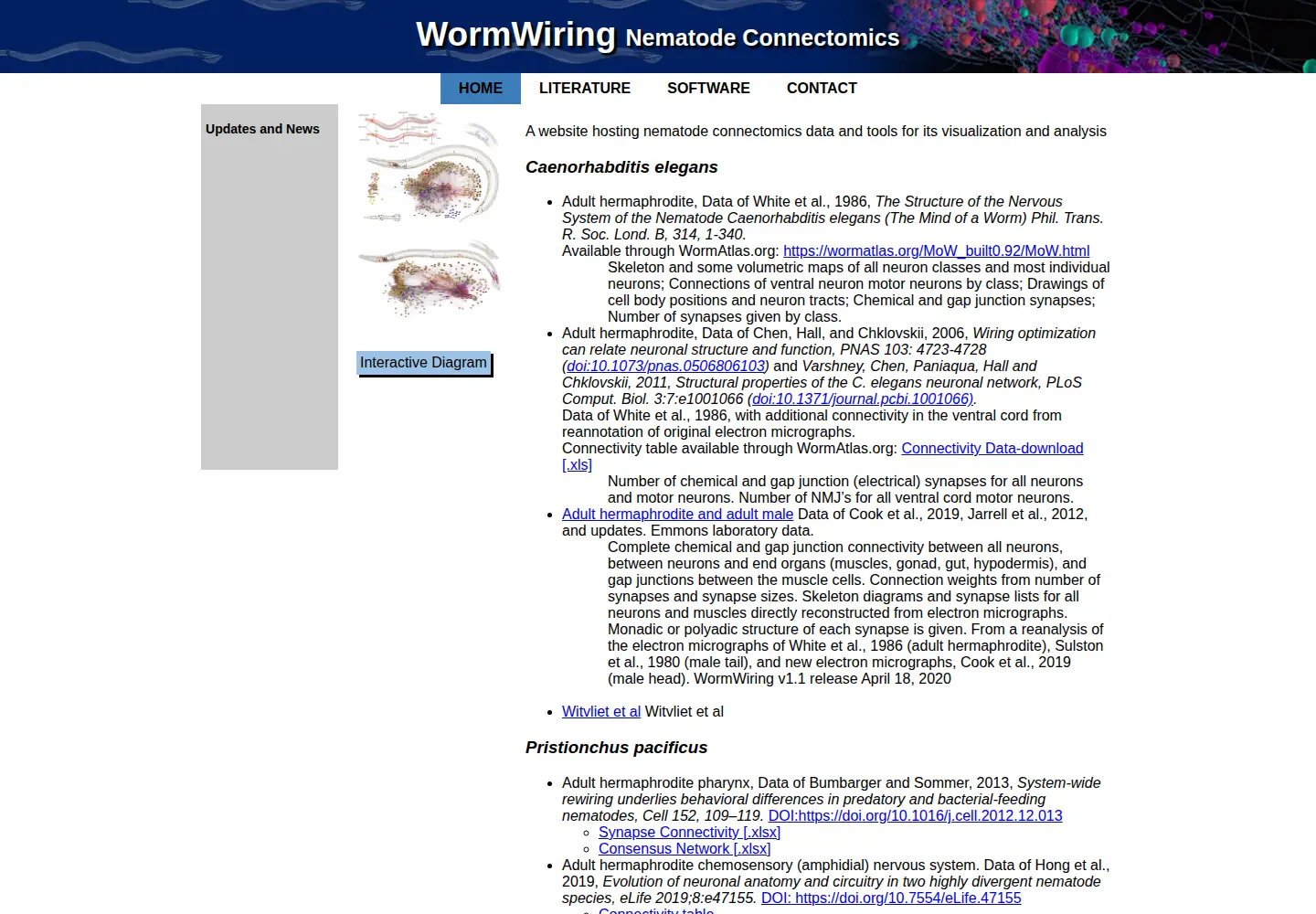 Screenshot of wormwiring.org