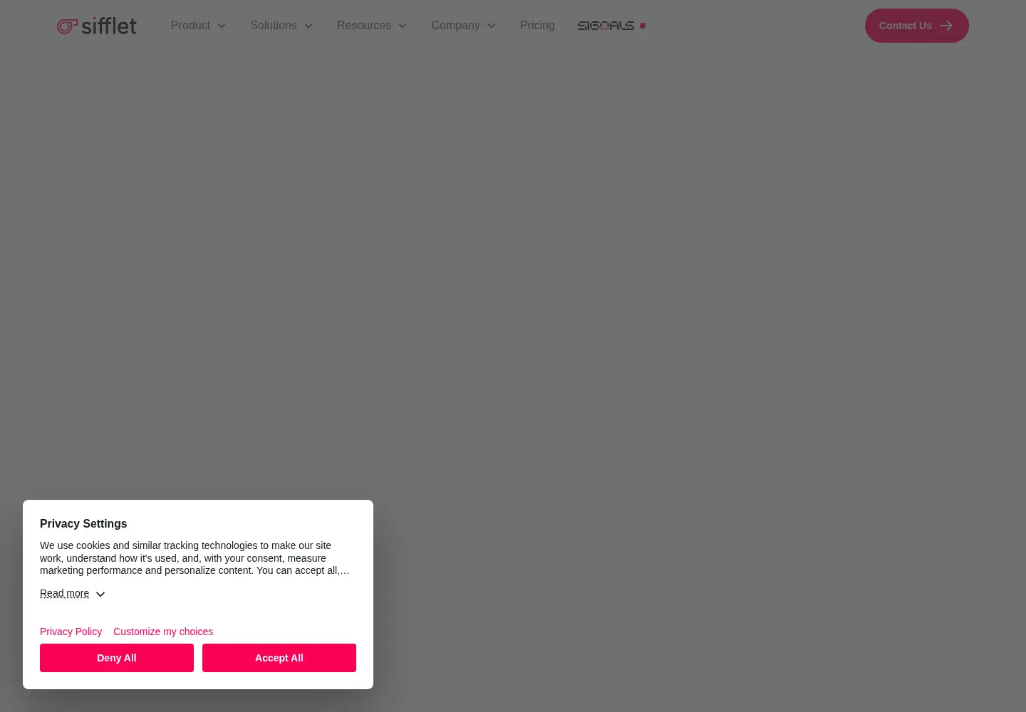 Screenshot of siffletdata.com