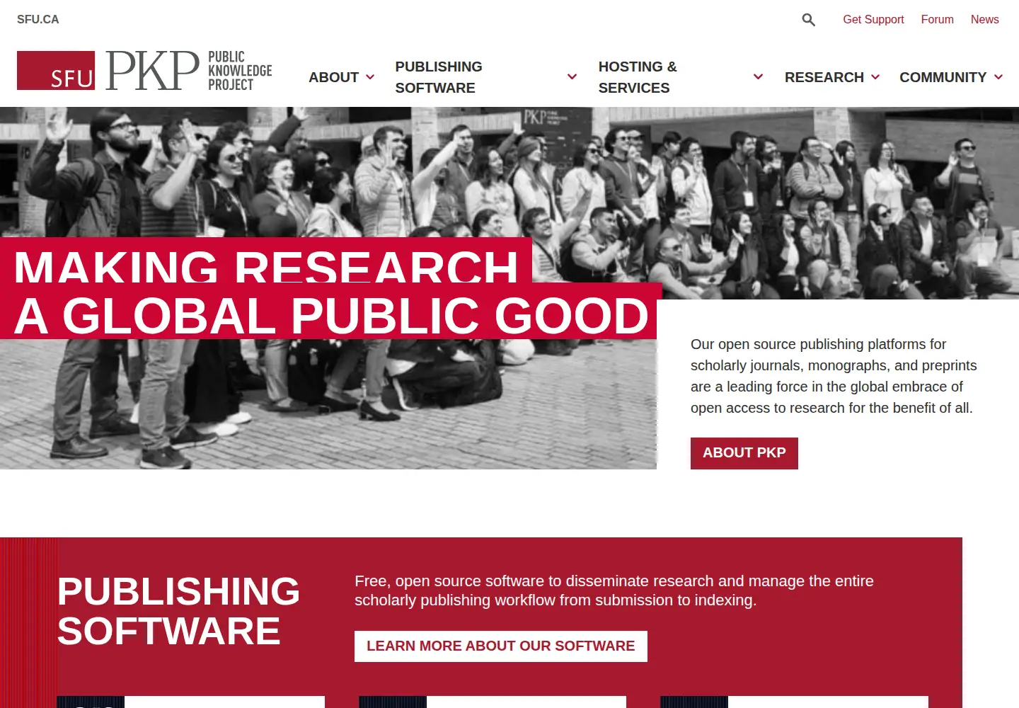 Screenshot of publicknowledgeproject.org