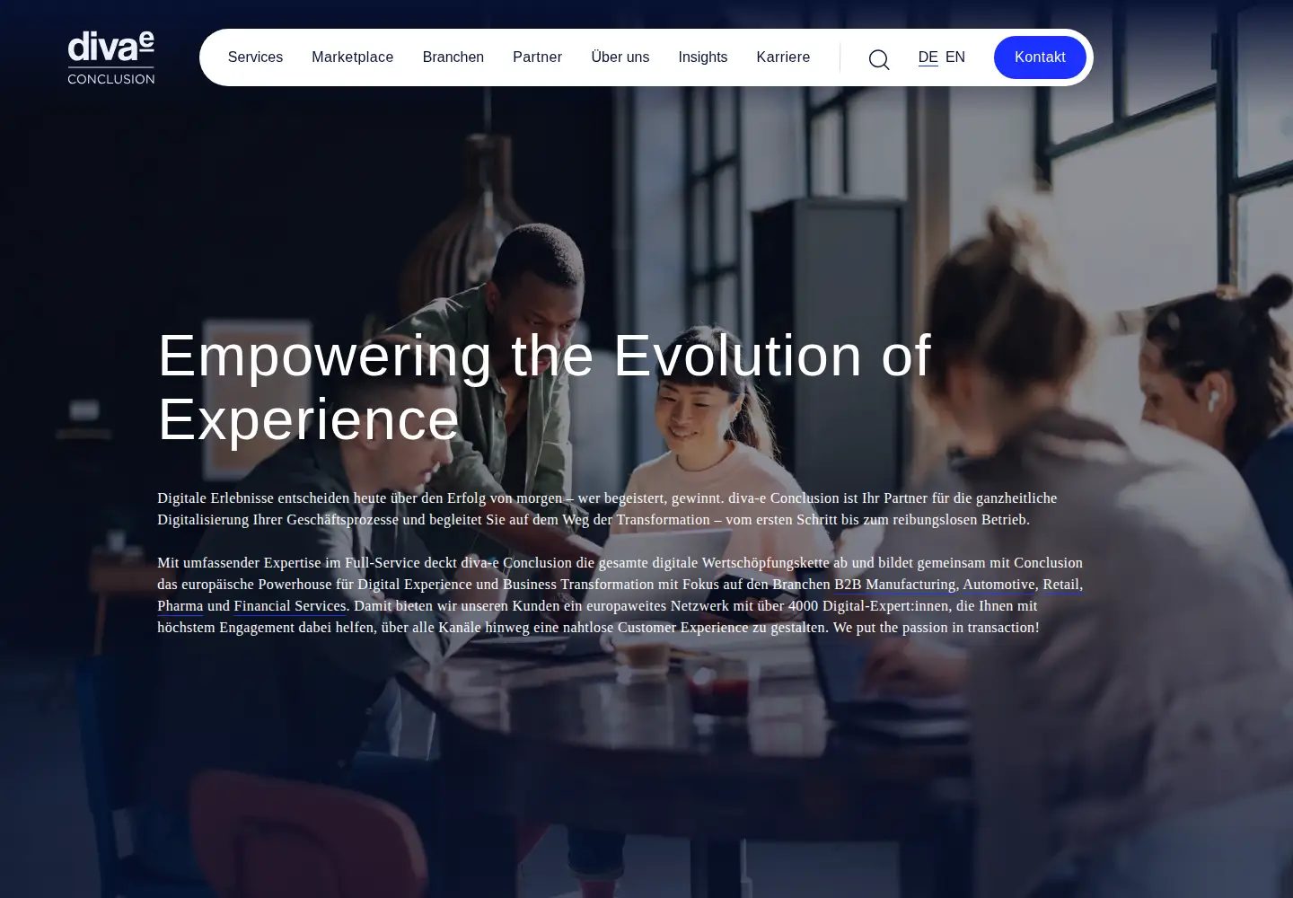 Screenshot of diva-e.com