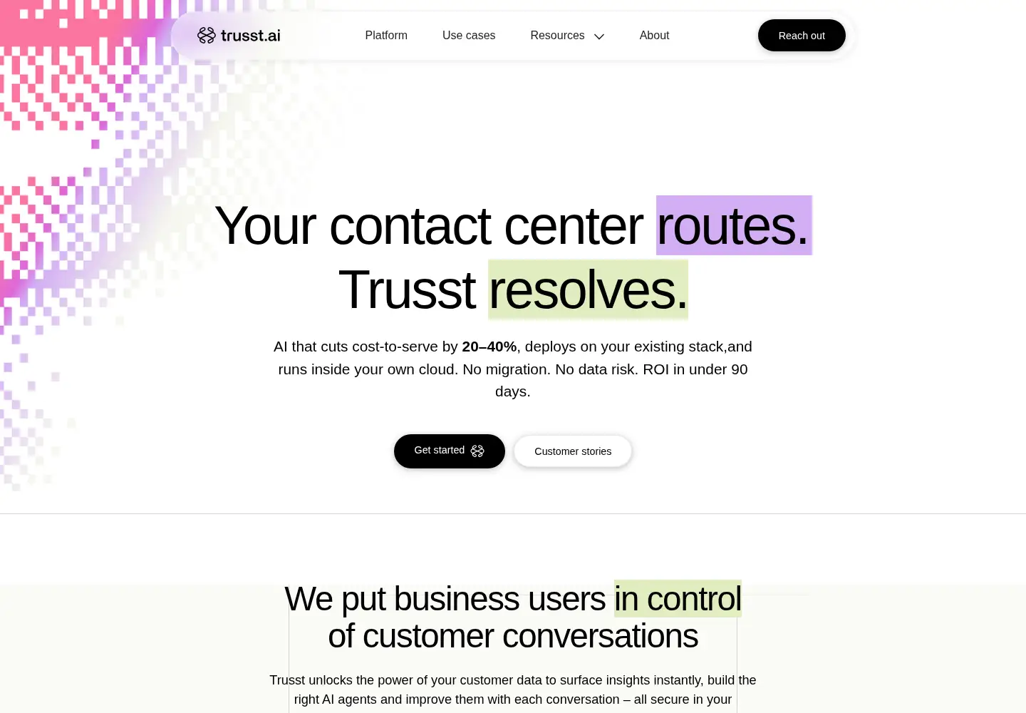 Screenshot of trusst.ai