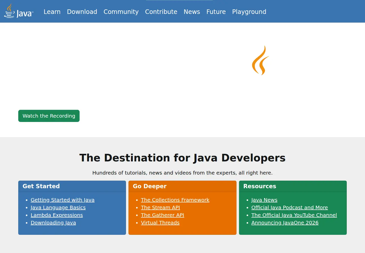 Screenshot of go.java