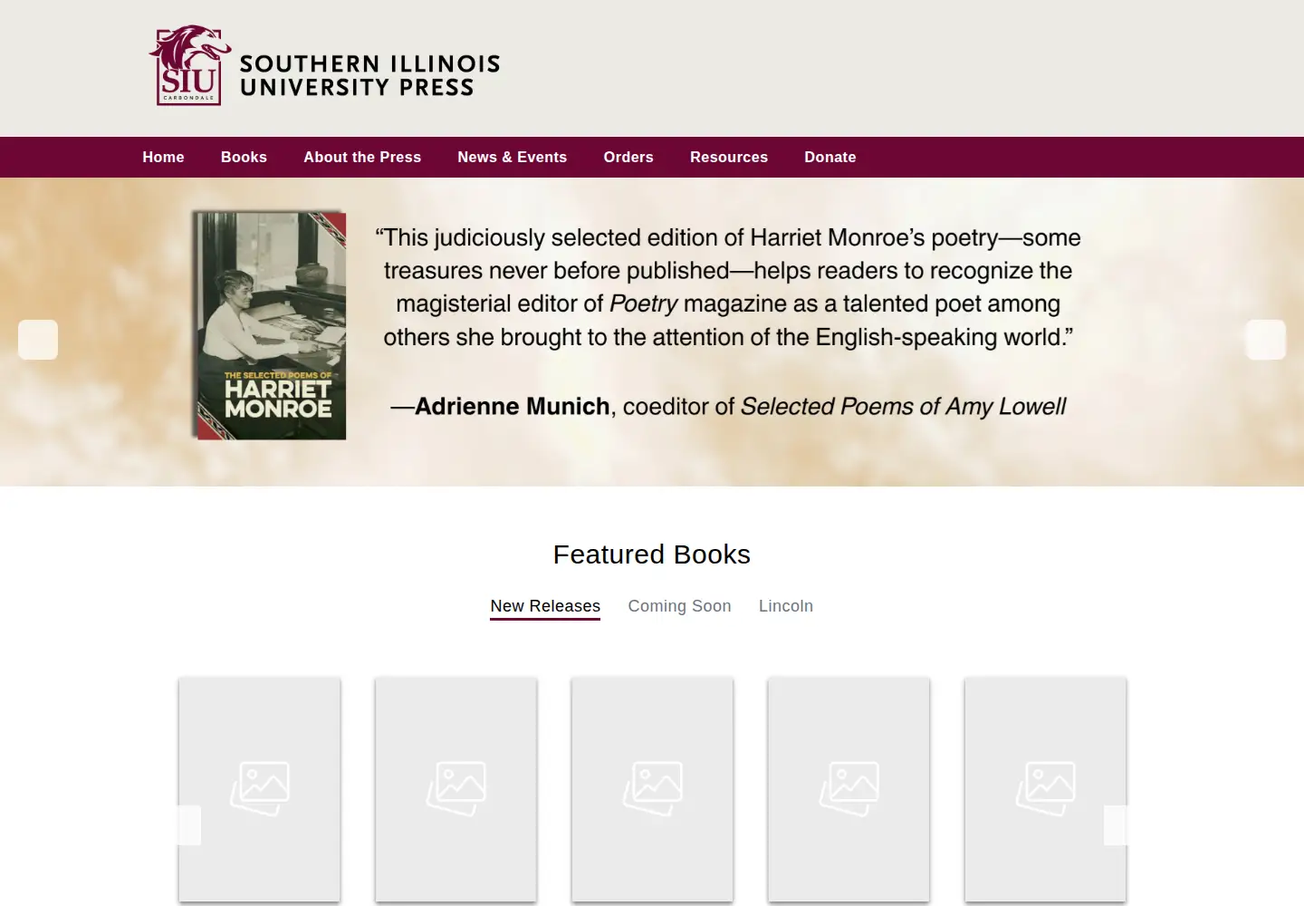 Screenshot of siupress.com