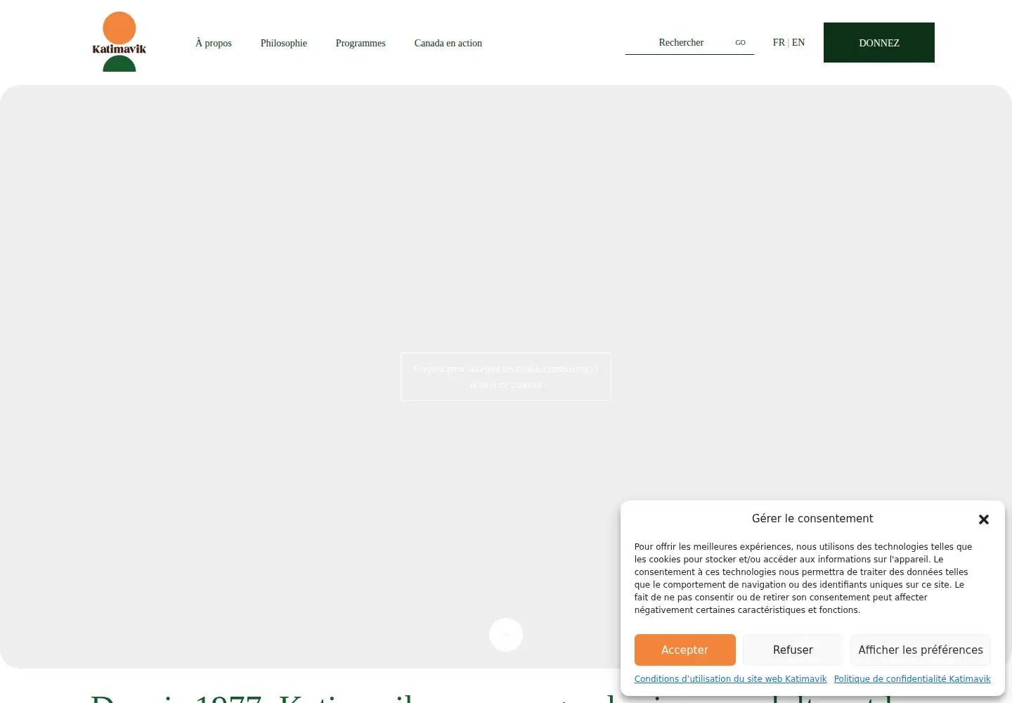 Screenshot of katimavik.org
