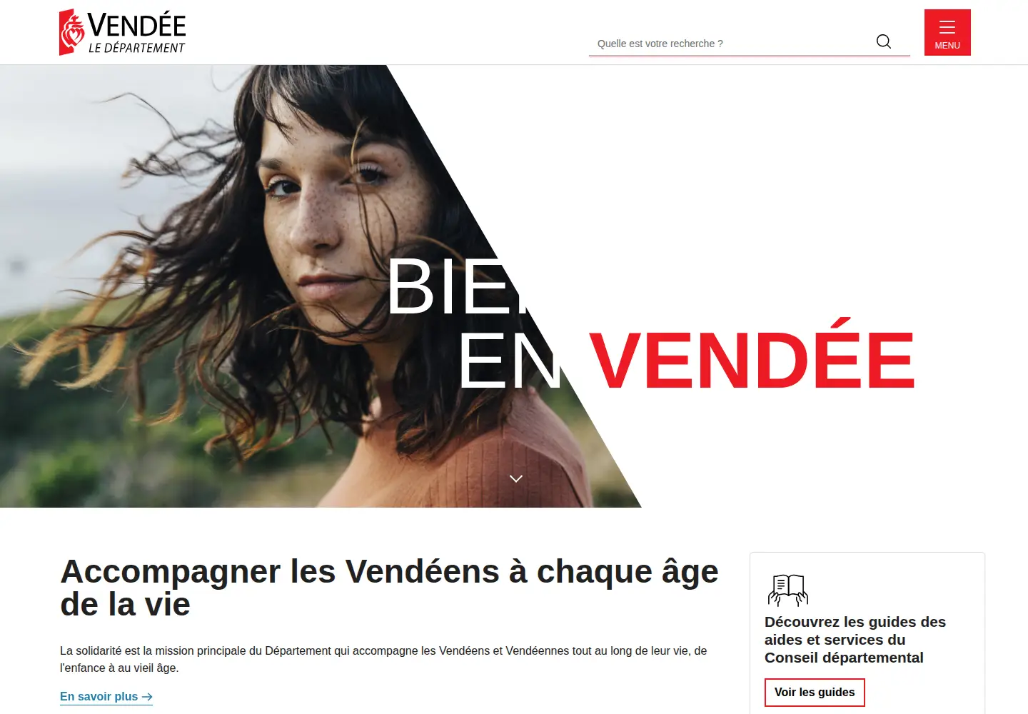 Screenshot of vendee.fr