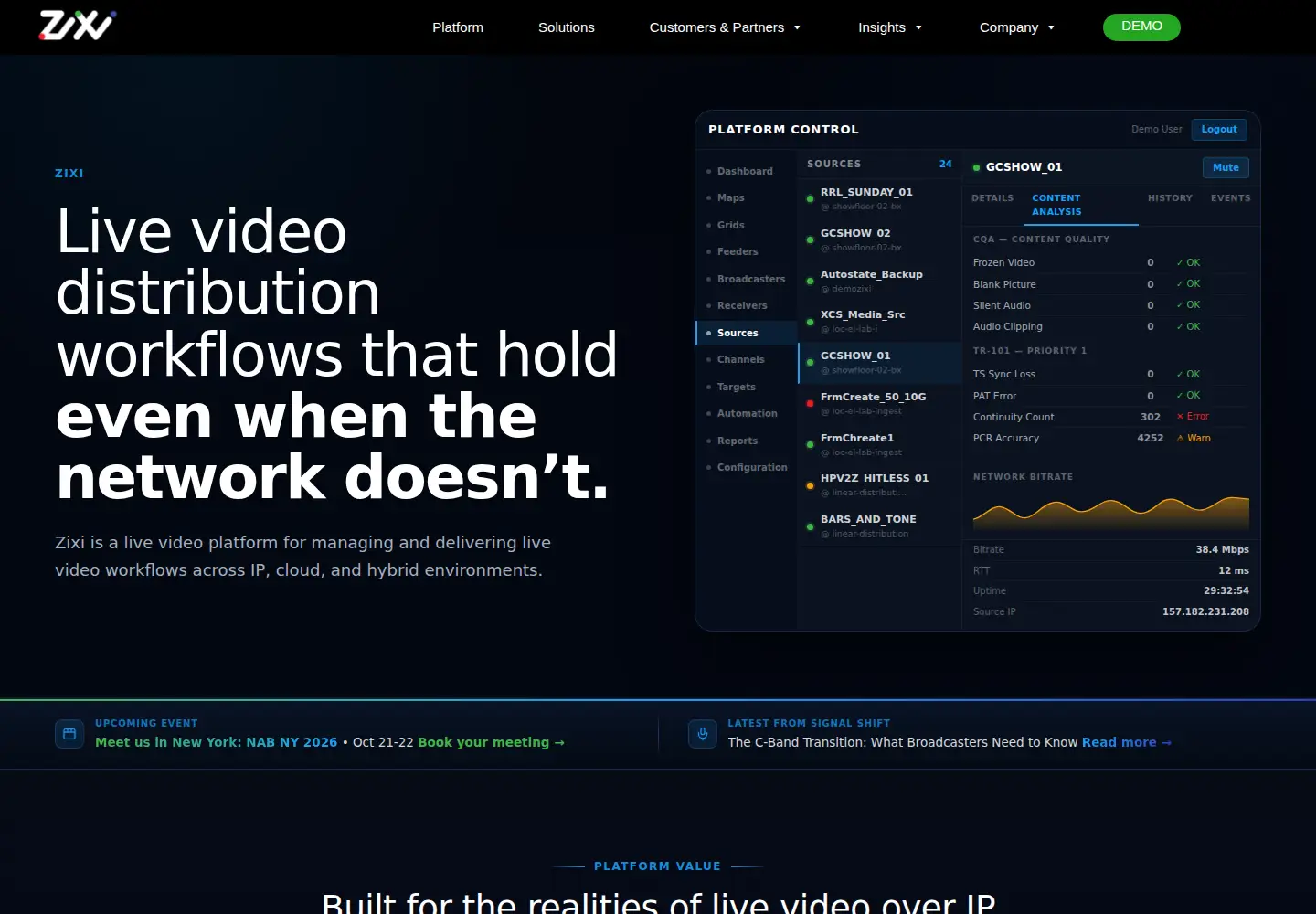 Screenshot of zixi.com