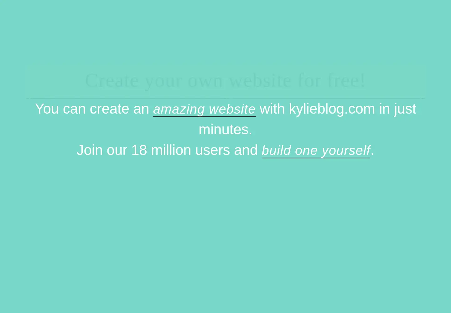 Screenshot of kylieblog.com