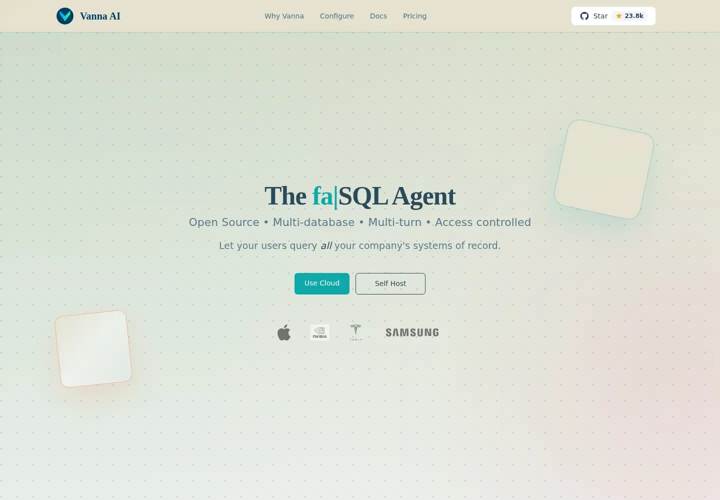 Screenshot of vanna.ai