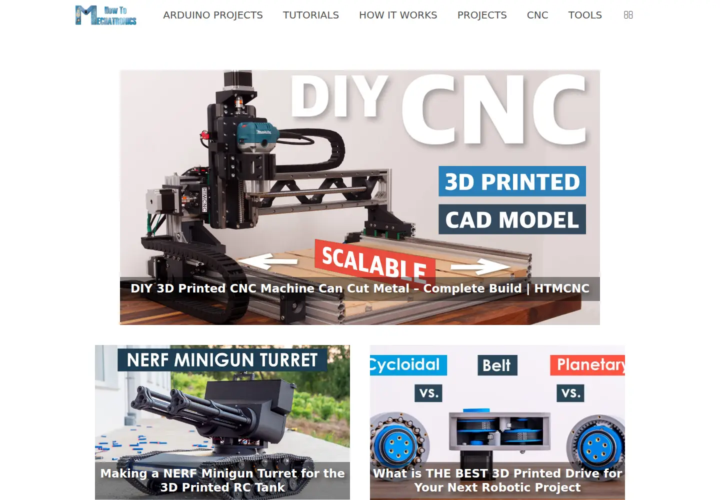 Screenshot of howtomechatronics.com