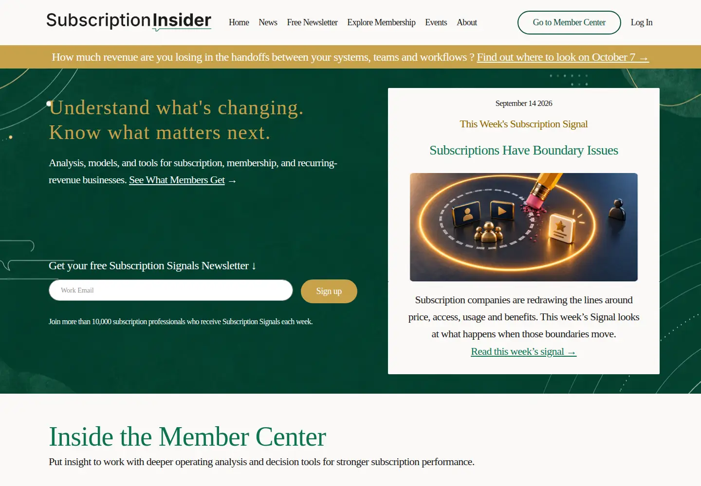 Screenshot of subscriptioninsider.com