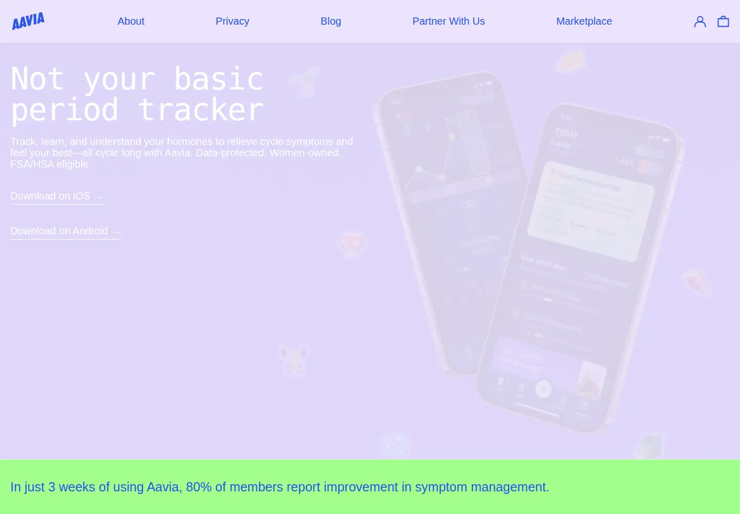 Screenshot of aavia.io