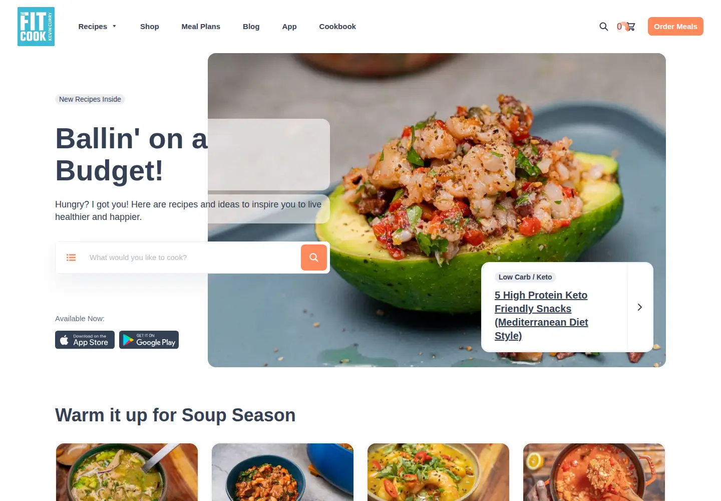 Screenshot of fitmencook.com