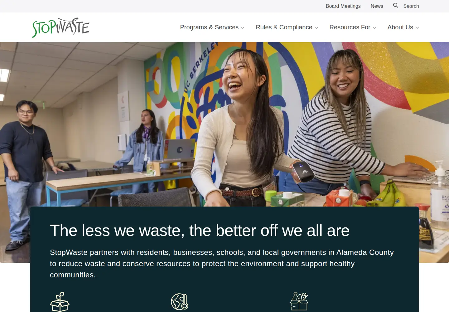 Screenshot of stopwaste.org