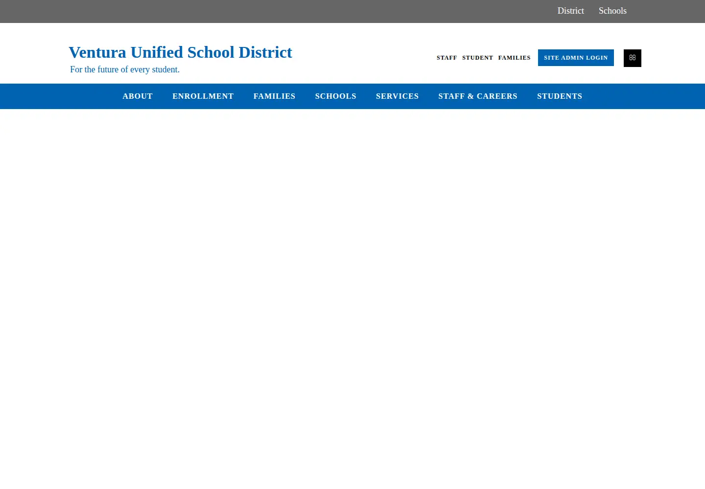 Screenshot of venturausd.org