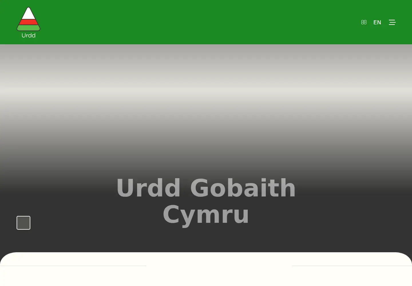Captured homepage of urdd.org in the current scan
