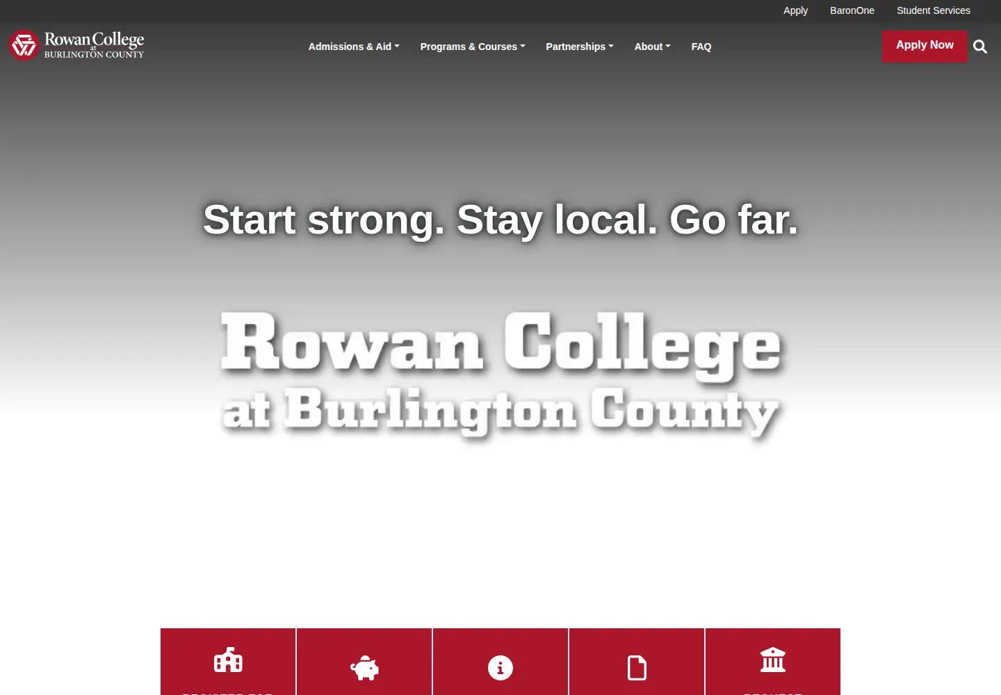 Screenshot of rcbc.edu